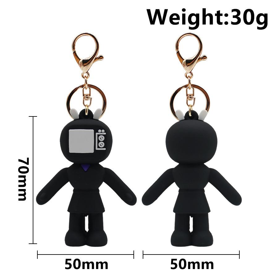 Skibidi Toilet Titan Speakman Keychain Cameraman Tv Man Titan Clock Man Titan Drillman Backpack Decor Doll Pendant Decor Gifts