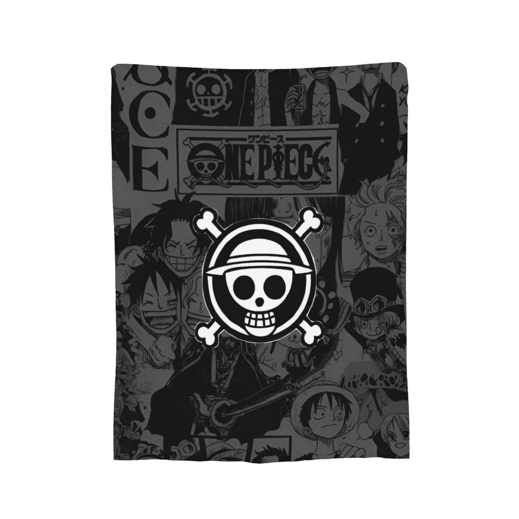 Luffy Anime Manga Coral Fleece Plush Throw Blanket Zoro Blanket for Home Couch Super Warm Bedding Throws,