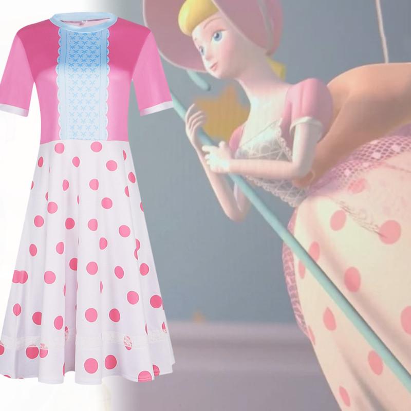 Toy Story Bo Peep Růžové Šaty Pro Halloween Cosplay Kostým