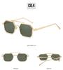 2022 Trending Square Frame Sunglasses: European-American Double Beam Street Style