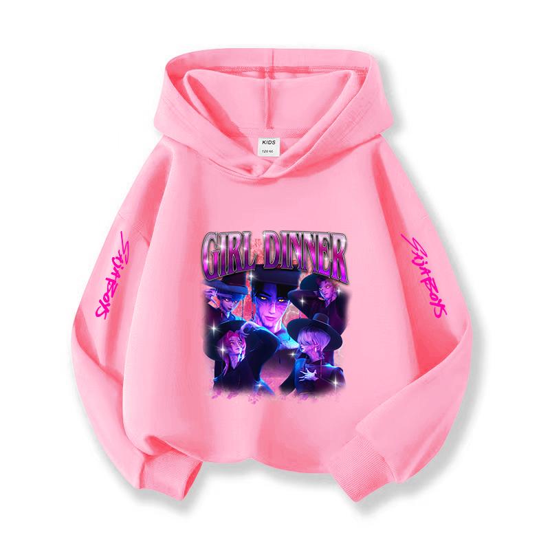 2025 New KPOP Korean Christmas Casual Children's Hoodie Fashionable, Versatile, Casual and Comfortable Girls' Top