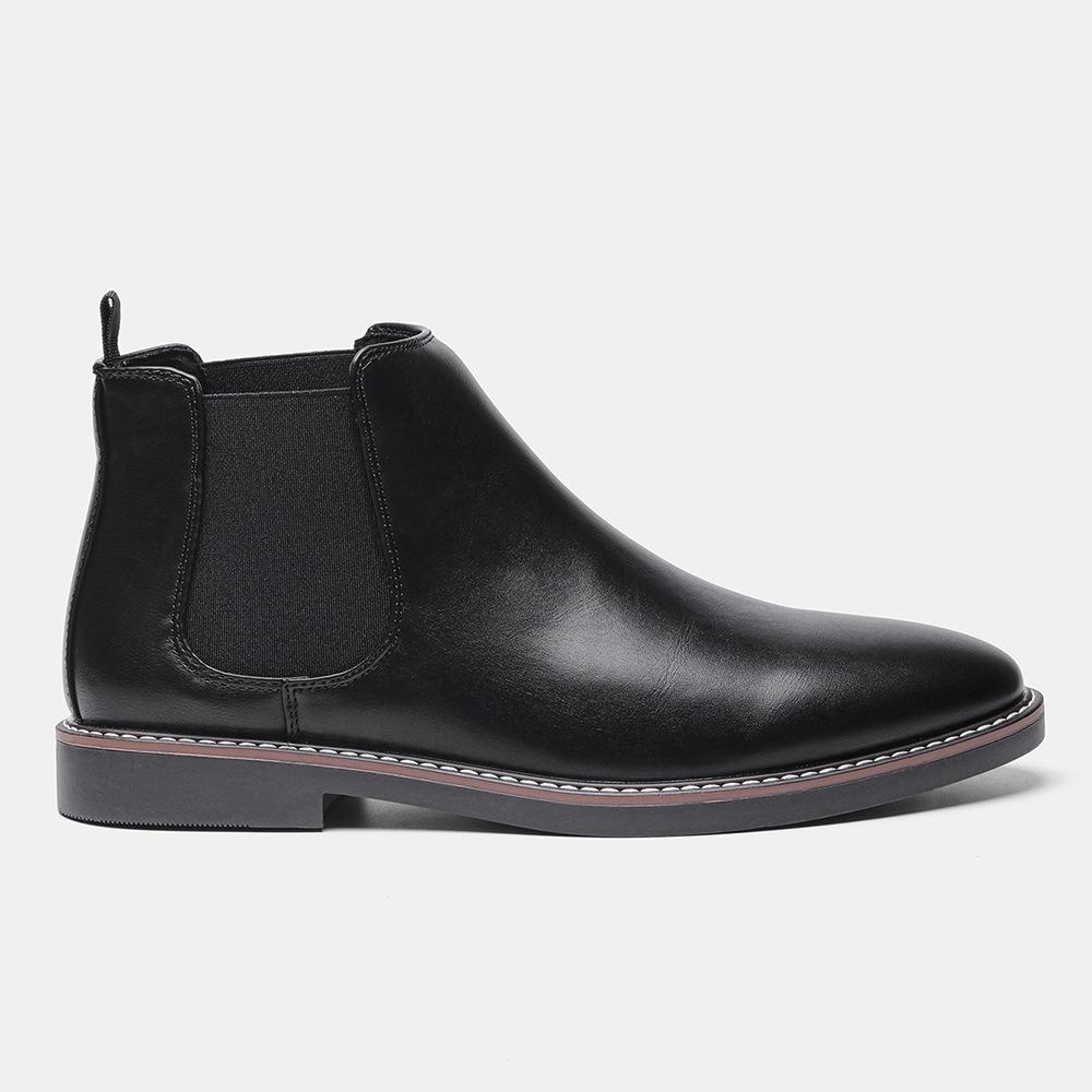 Herren Übergröße Britische Chelsea Boots - Retro Mode Geriebene Farbe Knöchelschuhe