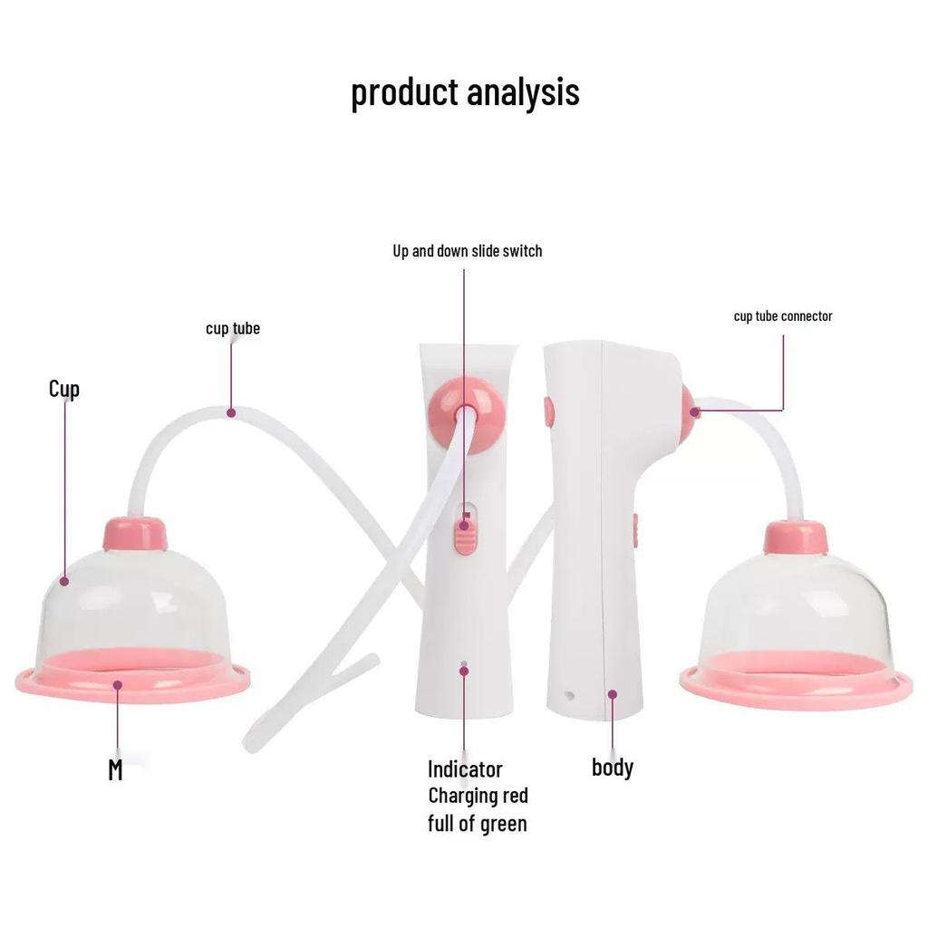 Electric Vibration Heated Breast Massager for Home Breast Care and Enhancement