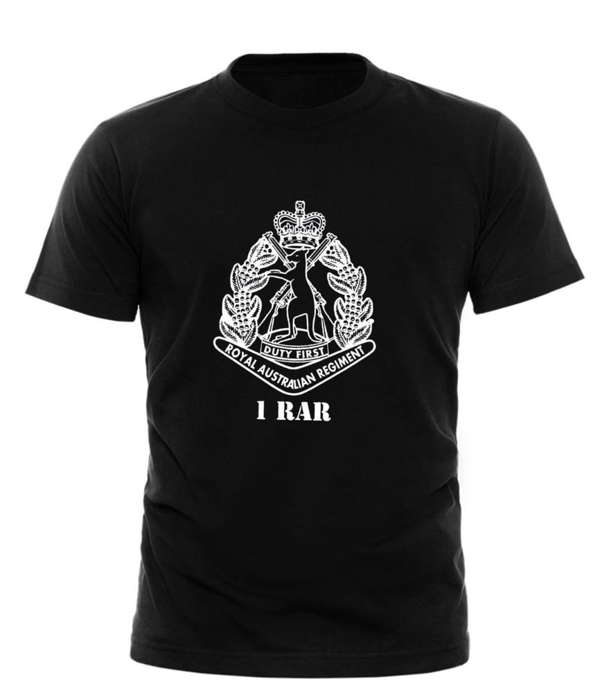 Australian Army 1 RAR Rat TShirt Royal Australian Regiment Military Cotton Tee Unisex T-Shirt L