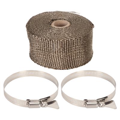 Envoltura de Tubería Ignífuga Cincha Aislamiento de Tubería Anti Escaldaduras Envoltura Protectora para Chimenea con 2 Clips para