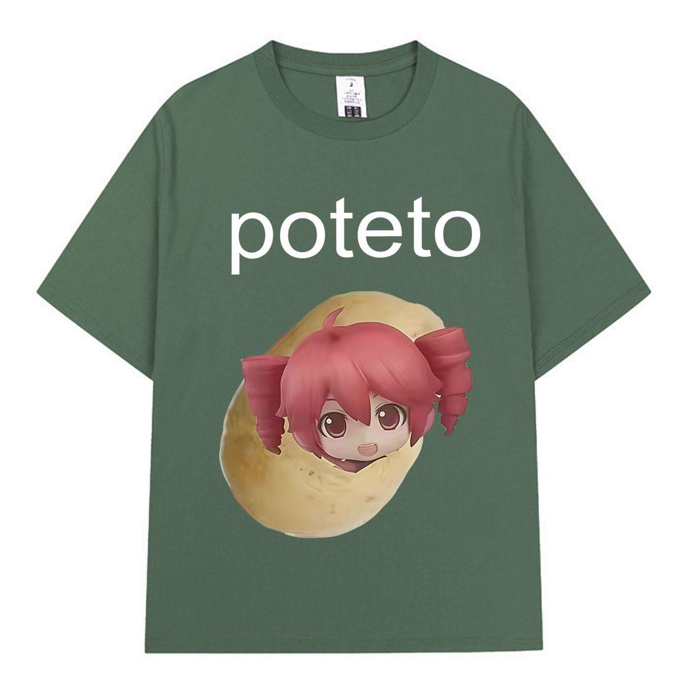 Kasane Teto T Shirt Funny Cute Unisex Women Clothing Fashion Harajuku Tshirts Summer Cotton Oversized Casual Short Sleeve Tshirt