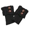Short Women Crochet Boot Cuffs Socks Topper Gaiters Winter Button Cable Knitted Solid Color Elastic Leg Warmers Gifts