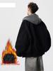 Men's American Hipster Two-Piece Cotton-Padded Jacket: Winter Hooded Streetwear Coat