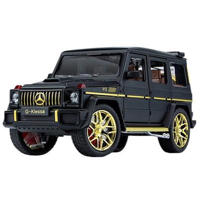 Diecast 1:24 Mercedes-Benz G-Wagen AMG G63 Alloy Pull-Back Model Auta, Černý