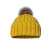 Autumn Winter New Fashion Beanie Acrylic Pullover Solid Color Knitted Hairball Velvet Padded Flanging Plus Custom Winter Hats