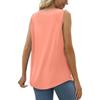 Damen Sommer Neu Rüschen Quadratischer Ausschnitt Locker Lässig Ärmellos Mittellang Tanktop T-Shirt 5XL