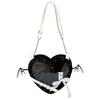 Personalized and creative small bag women's  new Mori fashion rivet niche transparent shoulder bag crossbody love bag