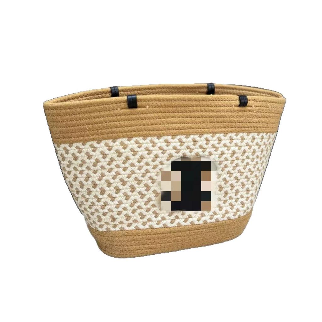 Saijia woven shoulder bag trendy minimalist large-capacity tote bag for daily vacations and seaside commuting ladies' bags