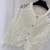 Trendy Knit Nan You Ou Rhombus Hollow Raglan Sleeve Cardigan - New Autumn Collection