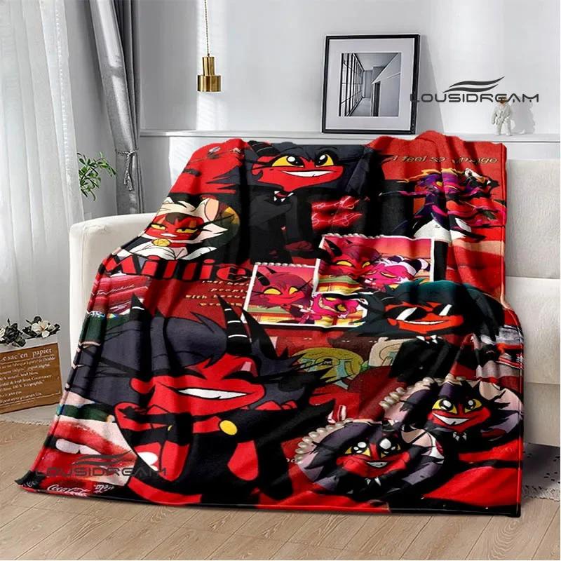 H-Helluva-Boss Cartoon printed blanket Warm Flannel blankets Picnic blanket throw blankets Home bed linings Birthday Gift