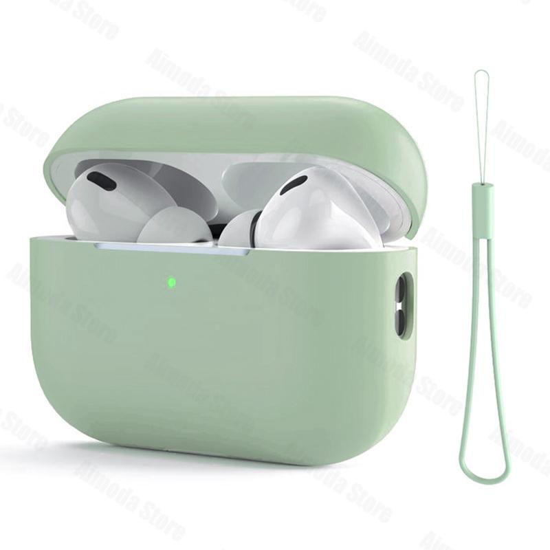 Case For Airpods Pro 2 Silicone Solid Wireless Headphone Cover For Apple Air Pod Pro2 2nd Generation Protective Shell