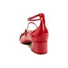 Zara Pu Strap High Heel Chunky Mary Jane Shoes 4Cm Women Shoes Red 12216310600