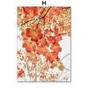 Deer Fox Cabin Flowers Leaves Autumn Landscape Posters Prints Canvas Painting Nordic Wall Art Pictures For Living Room Decor