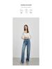 Retro High Waisted Wide Leg Blue Jeans for Women - Slimming and Loose Fit
