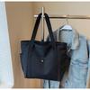Large-capacity canvas tote canvas bag for going to work, high-value and versatile literary and artistic student one-shoulder bag