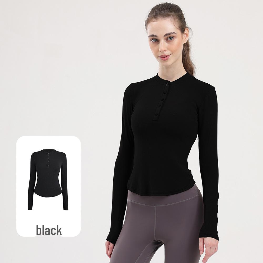 Women s Seamless High Elasticity Moisture-Wicking Yoga T-Shirt - Breathable Knit Short Sleeve Top M