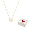 Swarovski Una Beating Heart Crystal Necklace Women necklace White Gold 5284186