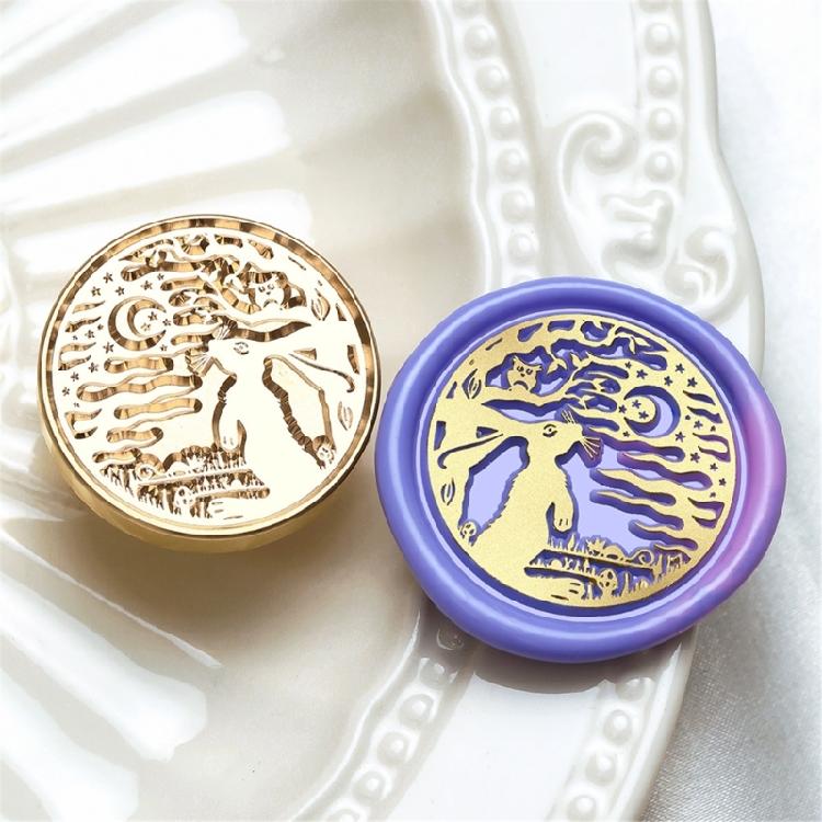 Wax Stamp Head for Appreciation Card Wedding Invitations Envelope Scrapbooking