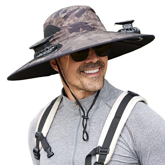 Outdoor Bucket Hat Wide Hat with Brim Fishing Dual