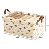 Oxford Storage Basket for Clothes Underwear Organizer Metal Frame Wardrobe Organizer Waterproof Clothing Storage Box with Lid