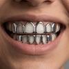 2Pcs/Set Glossy Dental Grills Hip Hop Hollow Teeth Grillz Braces Charm Teeth Grillz  Dental Crown