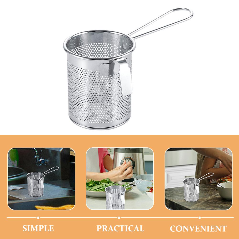 Steel Wire Hot Pot Slip Through The Net Aor Fryer Mesh Pasta Basket Stainless Fine Hanging Colanders