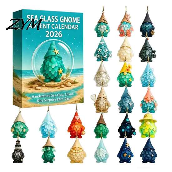 Christmas Collection Gifts 2026 Advent Calendar, 24-Day Acrylic 2D Ornament Set with Tree Hanging Ornaments Animal Figures, Decor, Holiday Gift