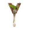 Home Ornaments Hydroponic Planter Shelf Wooden Wall Decoration Wall Mounted Planter  Plant Lover