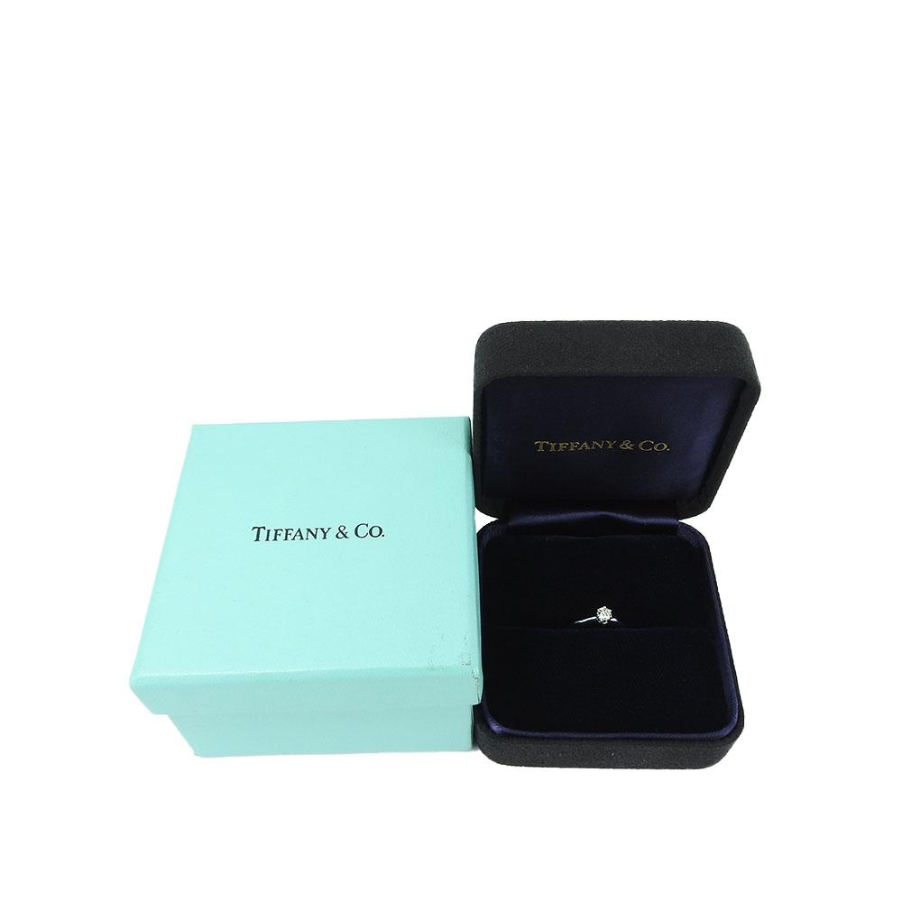 Used TIFFANY&Co. Ring setting Solitaire EU#46.5 Pt950Platinum/diamond 3.1g Platinum Platinum jewelry