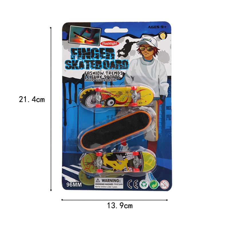 Mini Finger Skateboard Ramp Set Mini Skateboards Kit Creative Fingertip Toys Indoor Home Board Game For Birthday Gifts