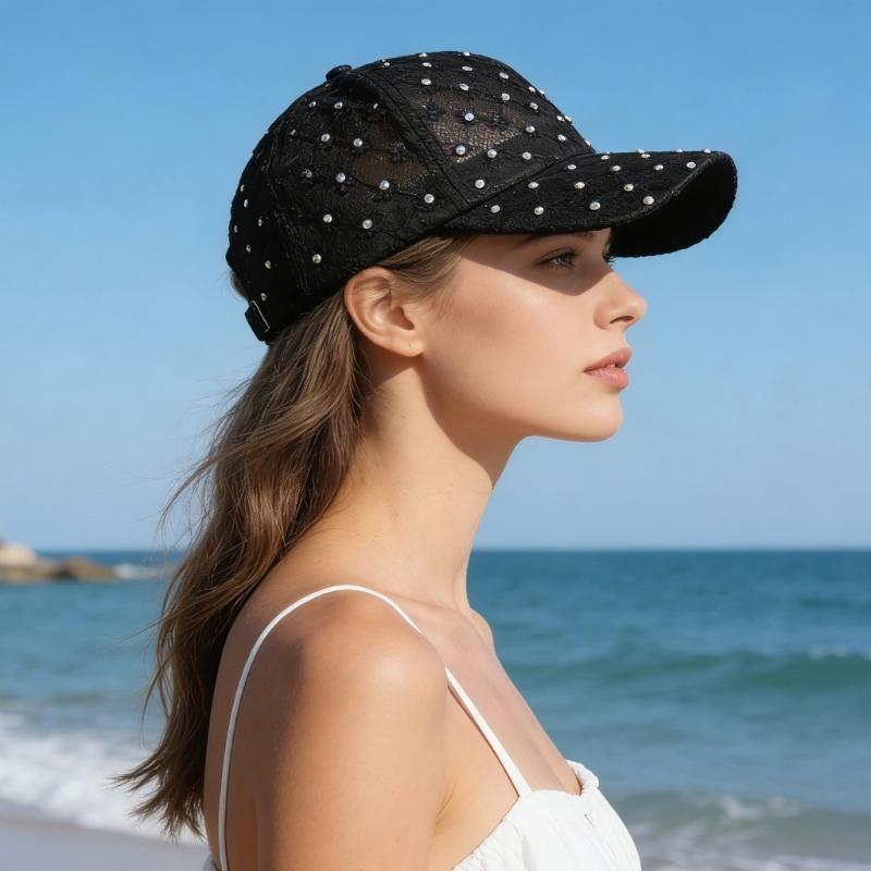 Stylish Floral Baseball Cap For Women And Men With Adjustable Strap Sun Protection Polyester Fabric Outdoor Caps