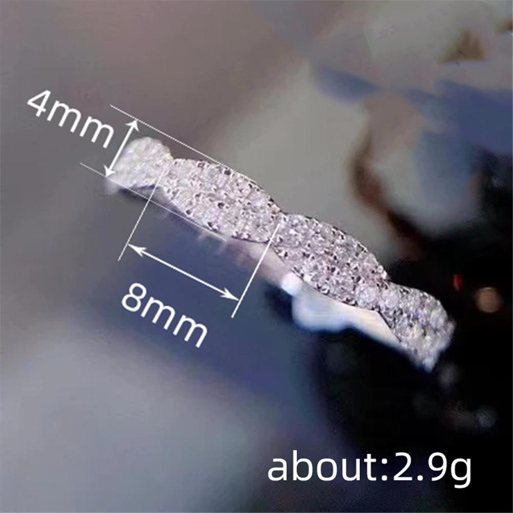 Luxury Female White Zircon Stone Ring Yellow Gold Silver Color Elegant Gift Wedding Jewelry For Women