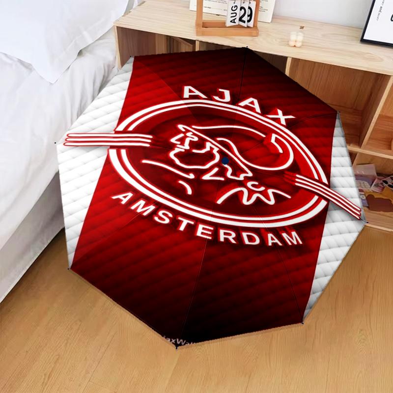 AFC Ajax Emblem Design Umbrella Folding umbrella, automatic umbrella 8-Frame for Travel, camping Use Gift for Halloween Christmas