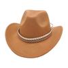 British Jazz Hat Men'S And Women'S High-End Flash Rhinestone Accessory Hat Cowboy Hat