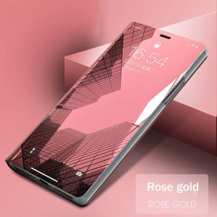 Coque de Protection - BOOLING - Samsung Galaxy A17 5G/4G - Effet Miroir Rose - Antichoc - 2 Verres Trempés