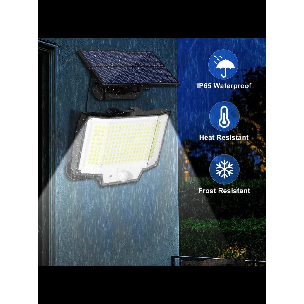240LED solar LED Motion Sensor Light with Remote Waterproof Security Flood Light for Patio Garage Porch Yard