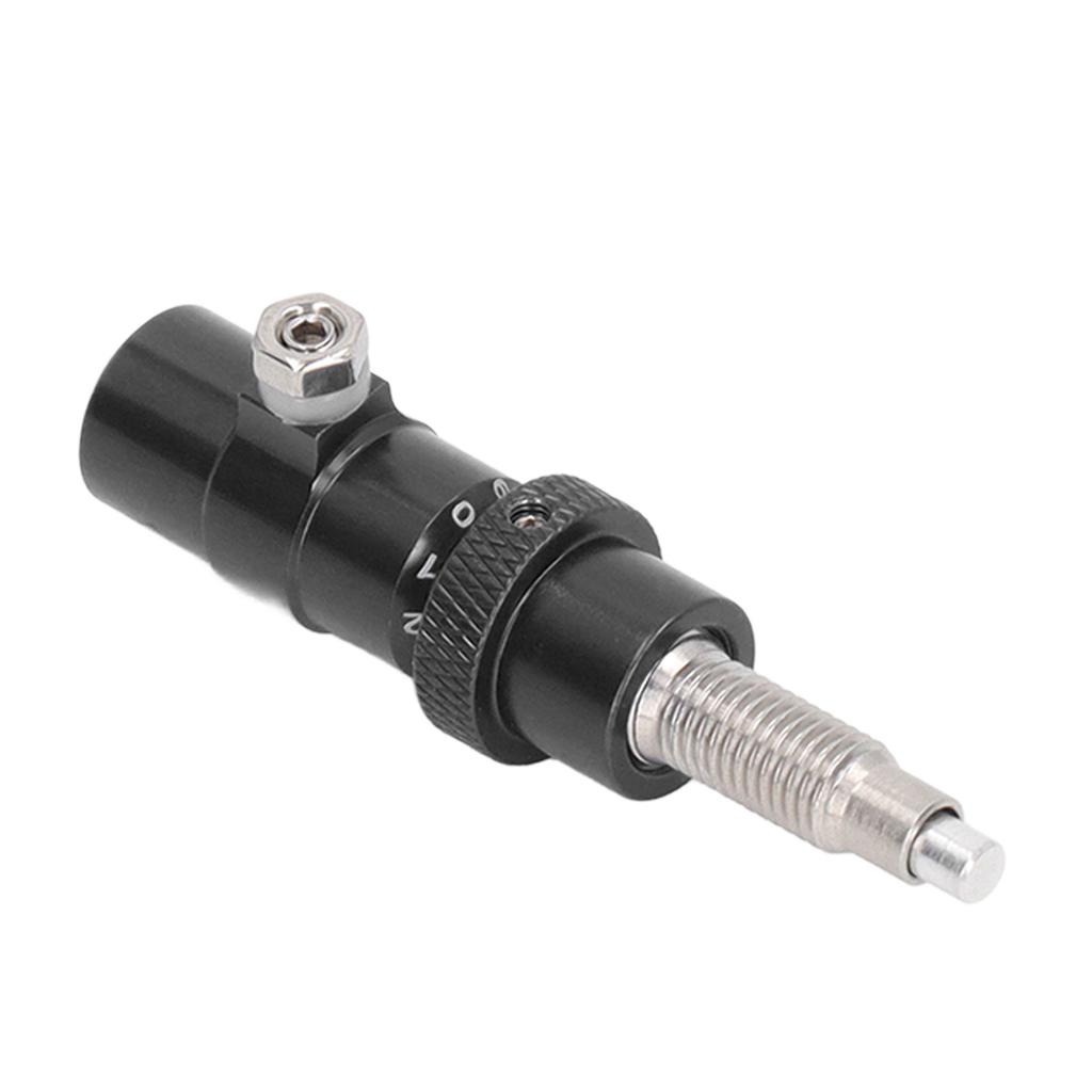 Archery Side Cushion Aluminum Alloy Built in Spring Piston Archery Cushion Plunger for Recurve Bow Accessories Black