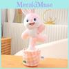 Rose Cow Rabbit Donkey Plush Toy With Dancing And Voice Repetition For Kids Gift