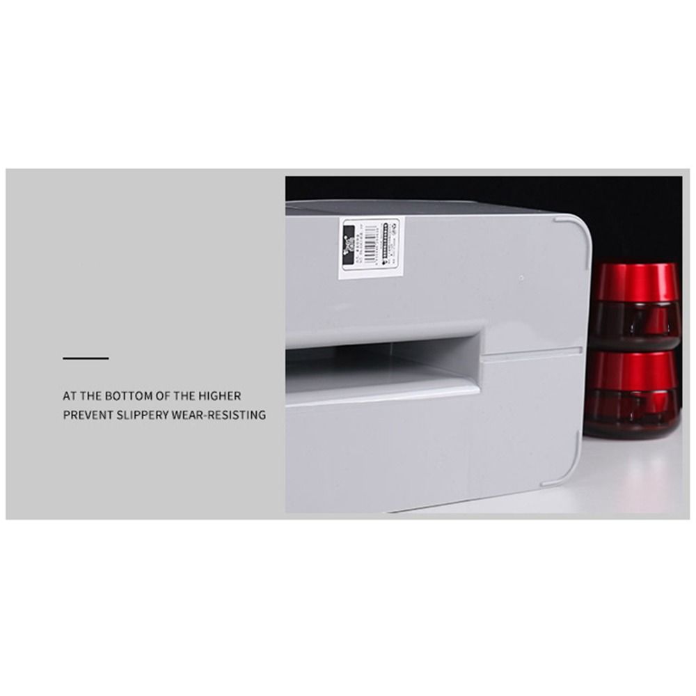 Wood Handle Stationery Finishing Box Multi-compartment Desktop Storage Case Desk Organizer  Makeup