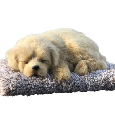 TASINO Dog Plush Toy Figurine Golden Retriever 26 X 18 Cm Realistic Cute Lifelike Car Deodorizer