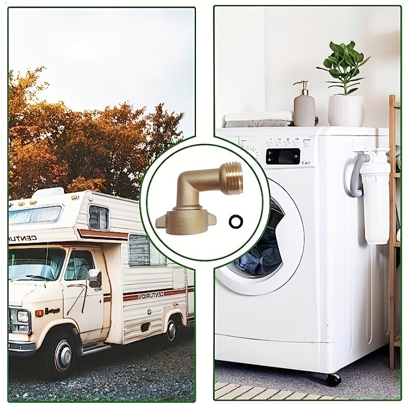 1pc 90 Degree RV Outdoor Garden Water Hose Hose Elbow Connector, Eliminate The Pressure Of RV Water Hose, Lead Free Solid Brass