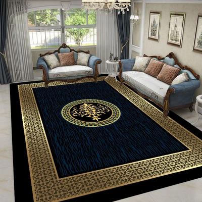 Gold Black Geometric Carpets Nordic Luxury Living Room Rugs for Bedroom Sofa Table Beside Large Area Rug Home Decor Mats Tapete