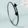 Minimalist Personalized Open Elastic Bangle High End Zircon Diamond Bracelet Daily Versatile Fashion Jewelry For Women