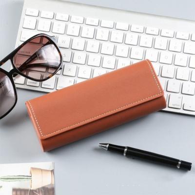 Luxury Myopia Leather Glasses Case Leather Sunglasses Case for Women Eyeglasses Case Sun Glasses Pouch Solid Eyewear Accessories