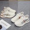 Fashion women's shoes new versatile soft-soled student running casual shoes soft leather white shoes